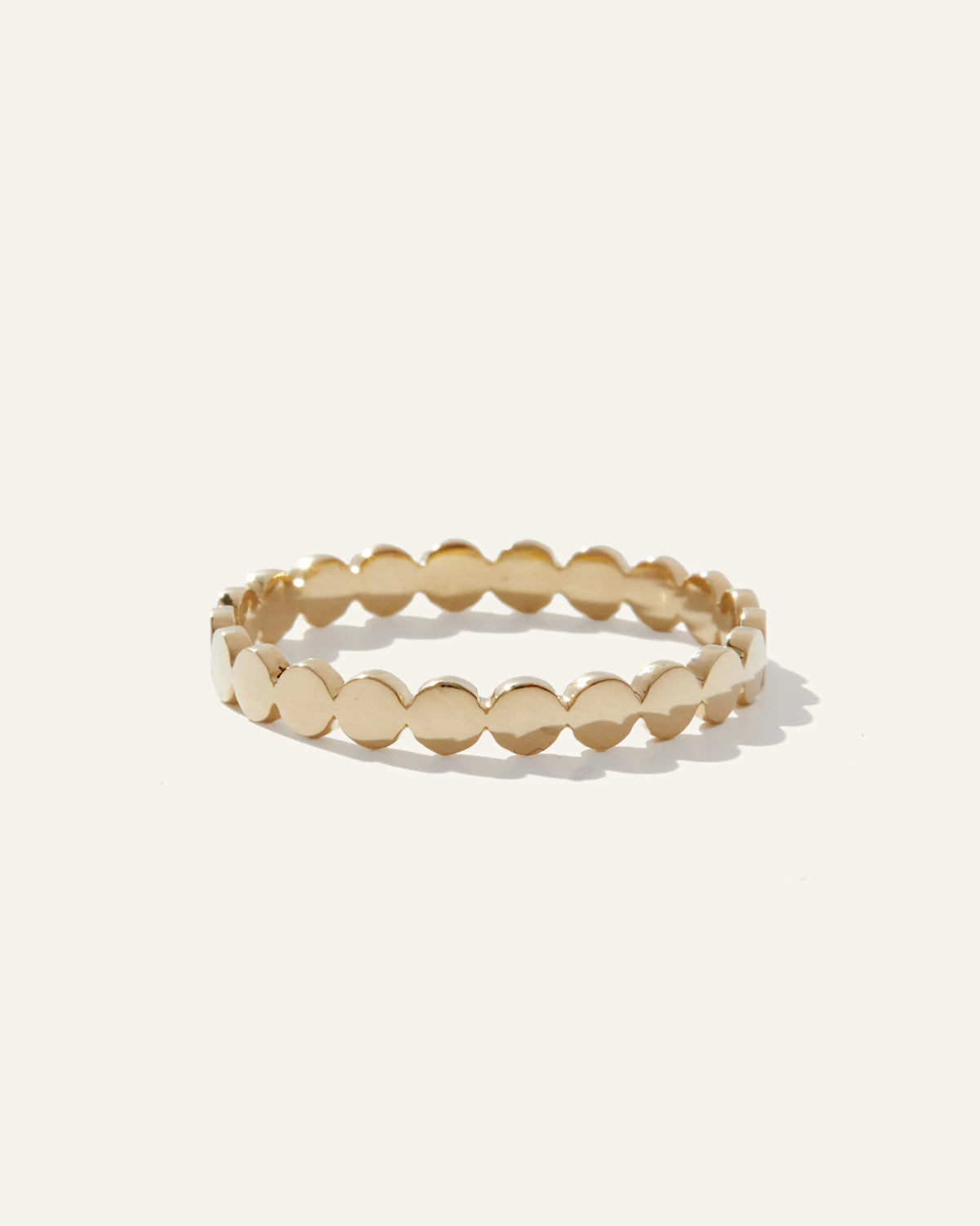14K Gold Circle Eternity Band - 4 / Yellow Gold