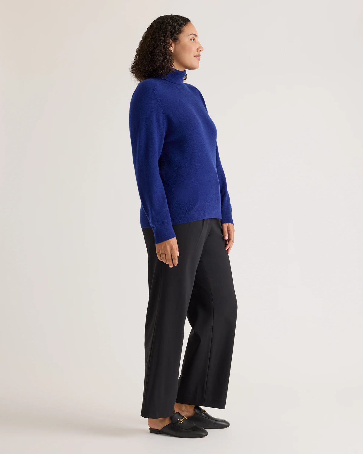 Mongolian Cashmere Turtleneck Sweater - XS / Heather Grey