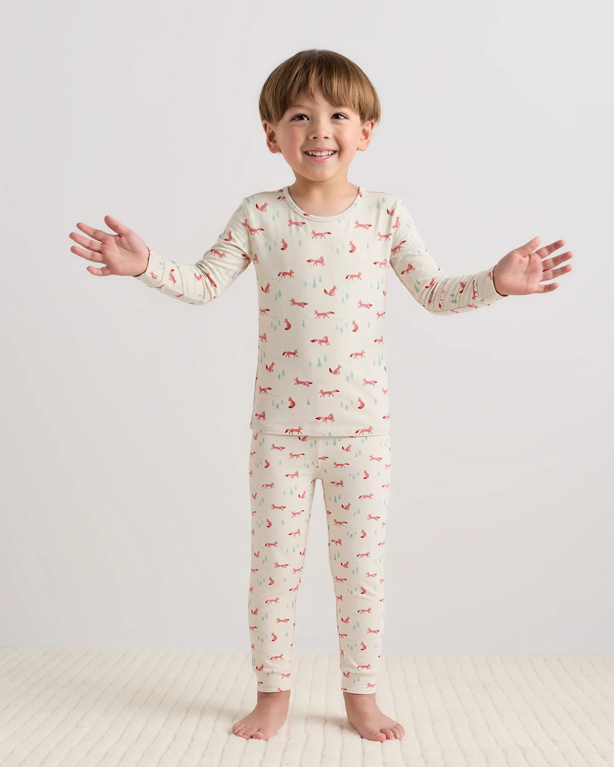Bamboo Long Sleeve and Pant Pajama Set - 2T / Wildflower Dreams