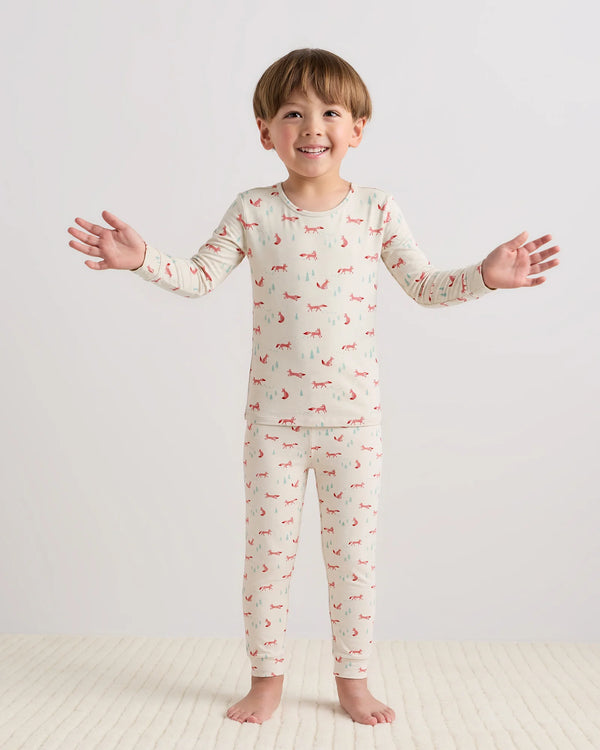 Bamboo Long Sleeve and Pant Pajama Set - 2T / Wildflower Dreams