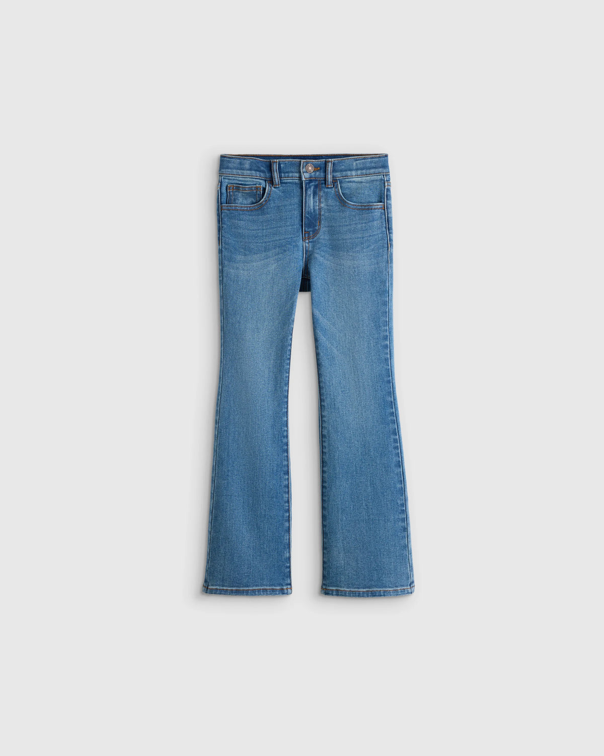 Girls Stretch Flare Jeans - 6 / Medium Wash Main image