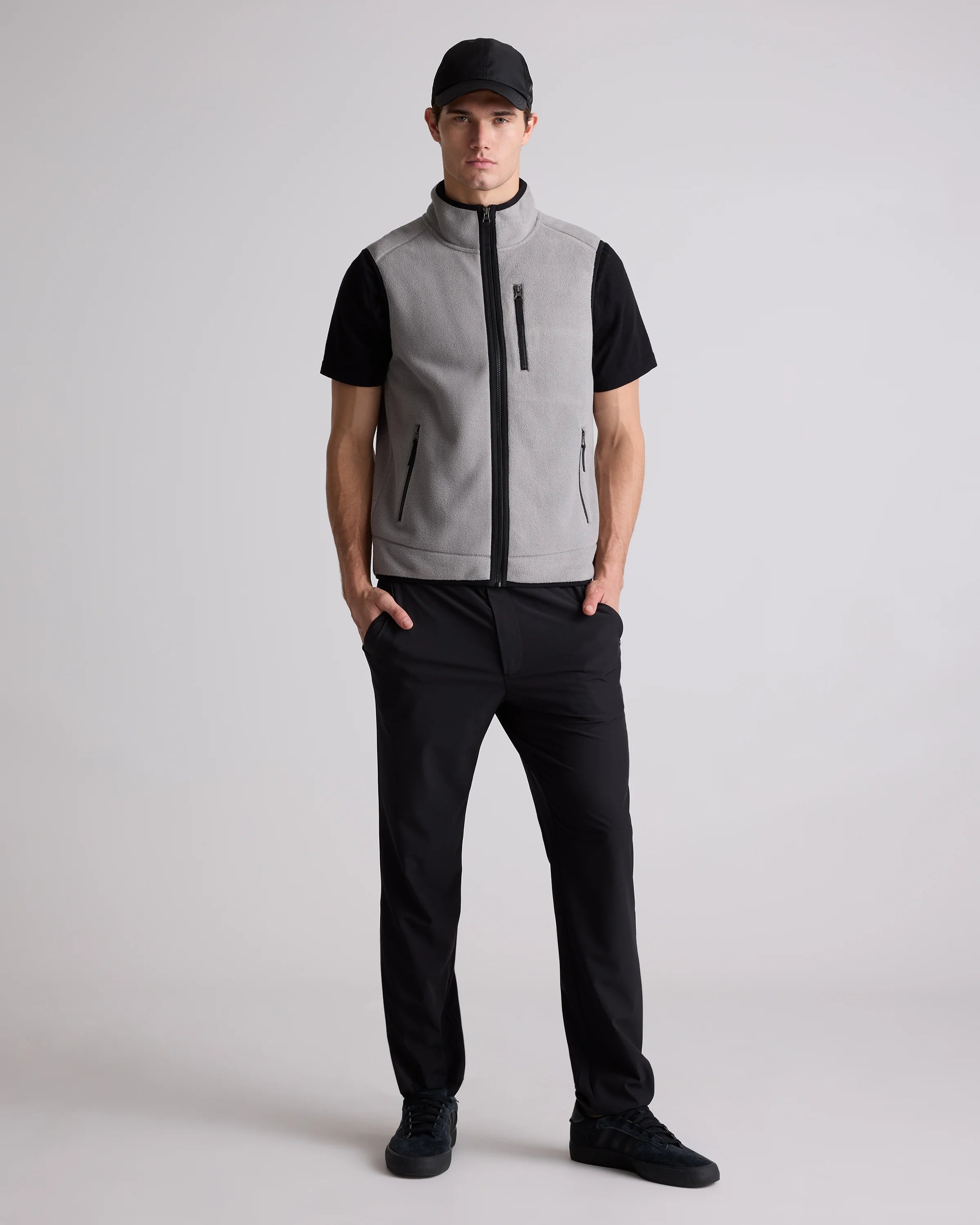 Polar Fleece Full-Zip Vest - S / Gravel Secondary image