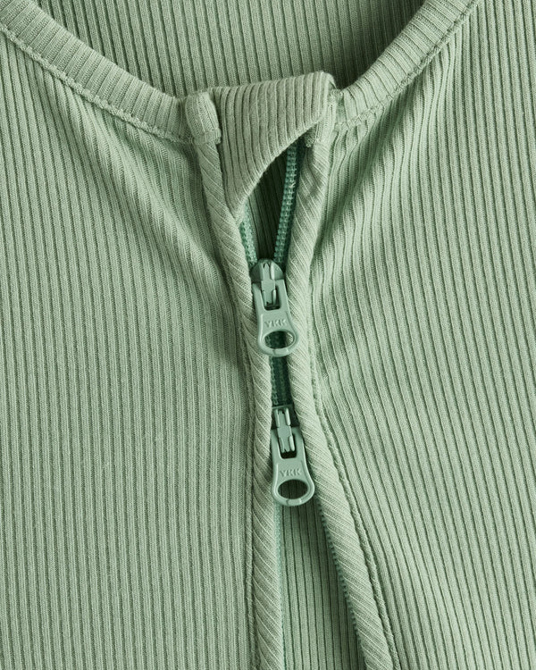 Softest Rib Footie - 12-18M / Sage Green