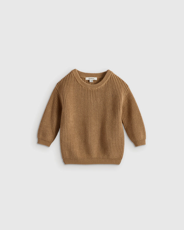 100% Organic Cotton Fisherman Tunic Sweater - 3-6M / Navy