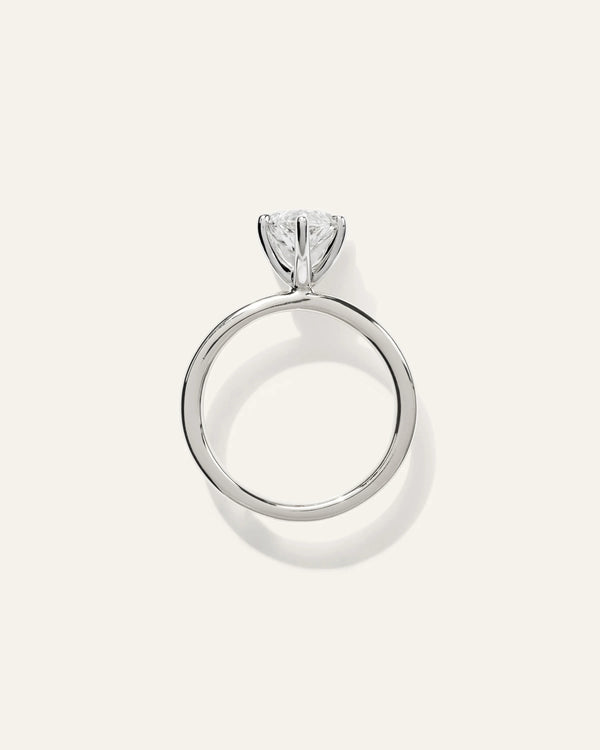 Lab Grown Diamond Marquise Comfort Fit Engagement Ring - 3ct - 4 / Yellow Gold