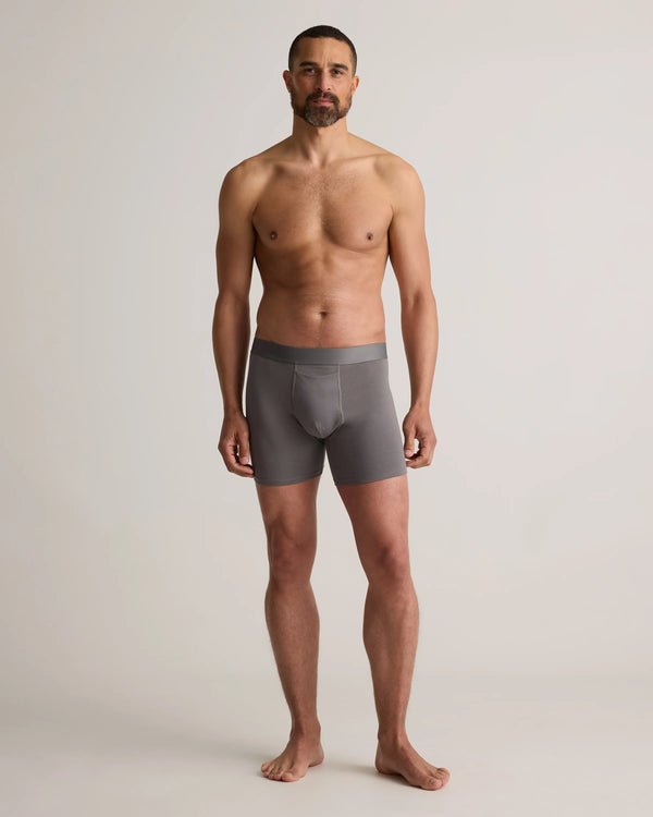 Organic Cotton 4'' Trunk (3-pack) - XS / Light Grey