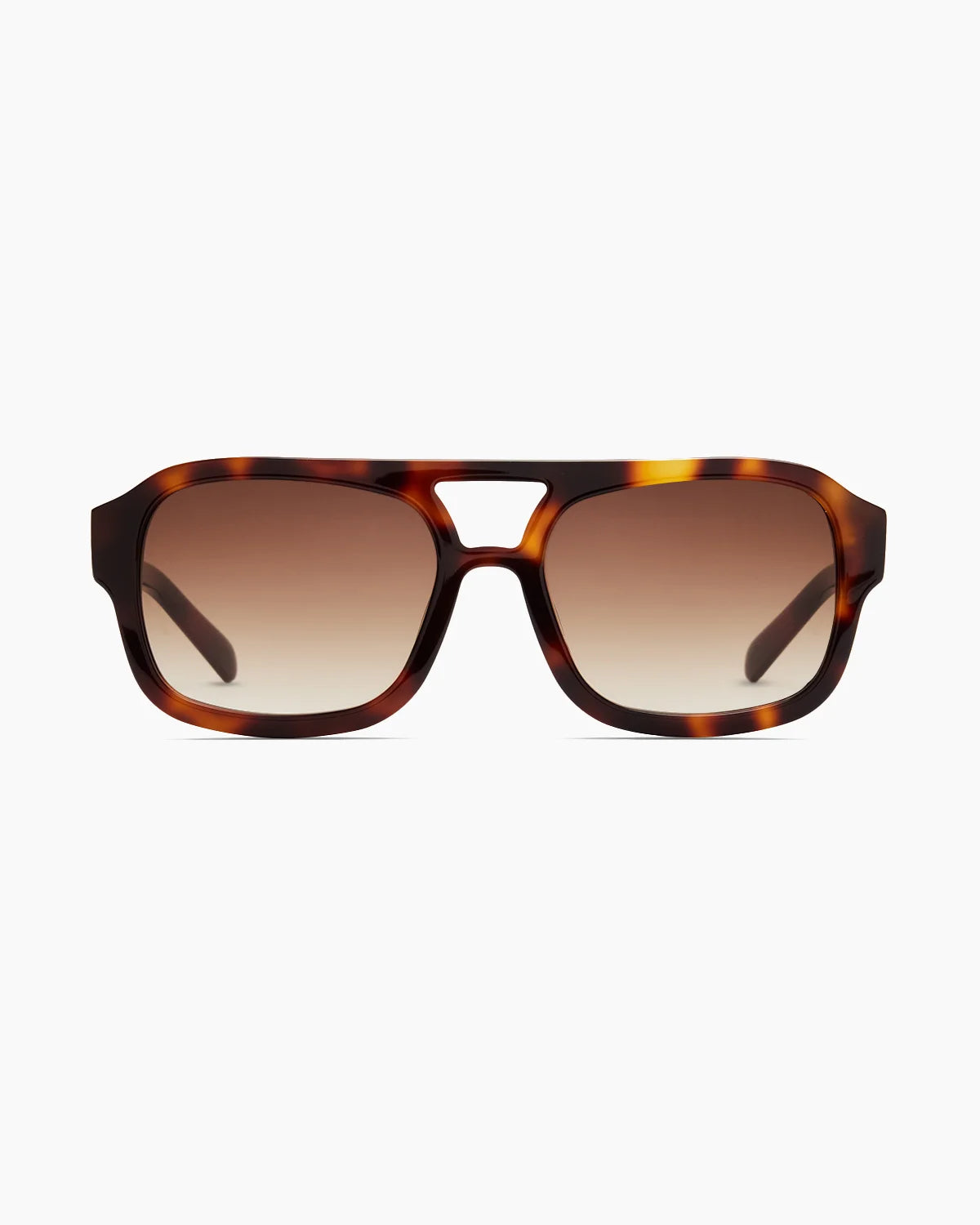 Berlin Polarized Acetate Sunglasses - Standard / Ginger Tortoise with Brown Gradient lens Main image