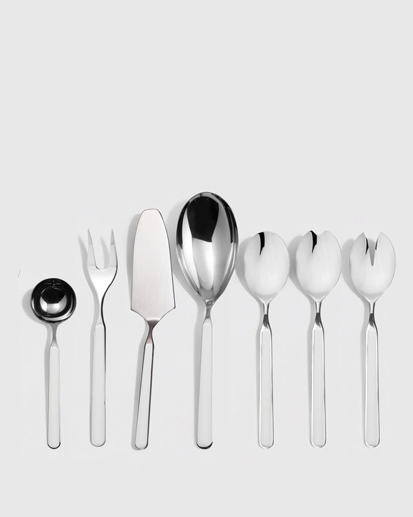 Fantasia 7-Pc Serving Utensil Set by Mepra - One Size / Porcelain