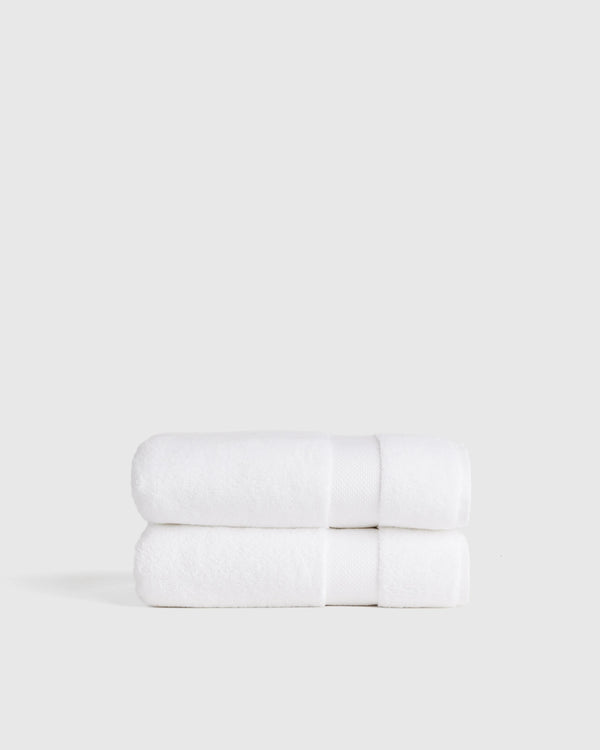 Turkish Ultra Plush Bath Towel (Set of 2) - One Size / White