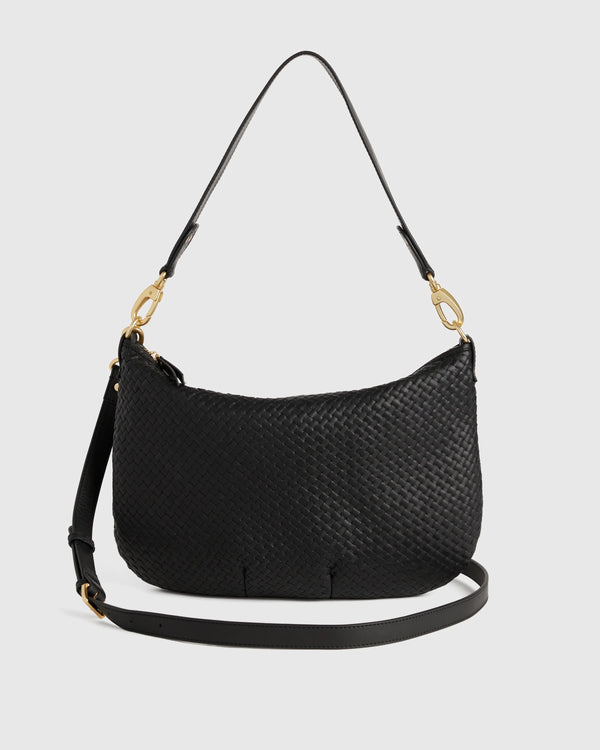 Sloane Handwoven Shoulder Bag - One Size / Cognac