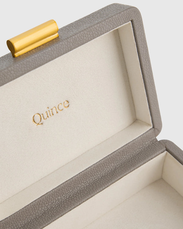Shagreen Leather Decorative Boxes (Set of 2) - Set of 2 / Blush