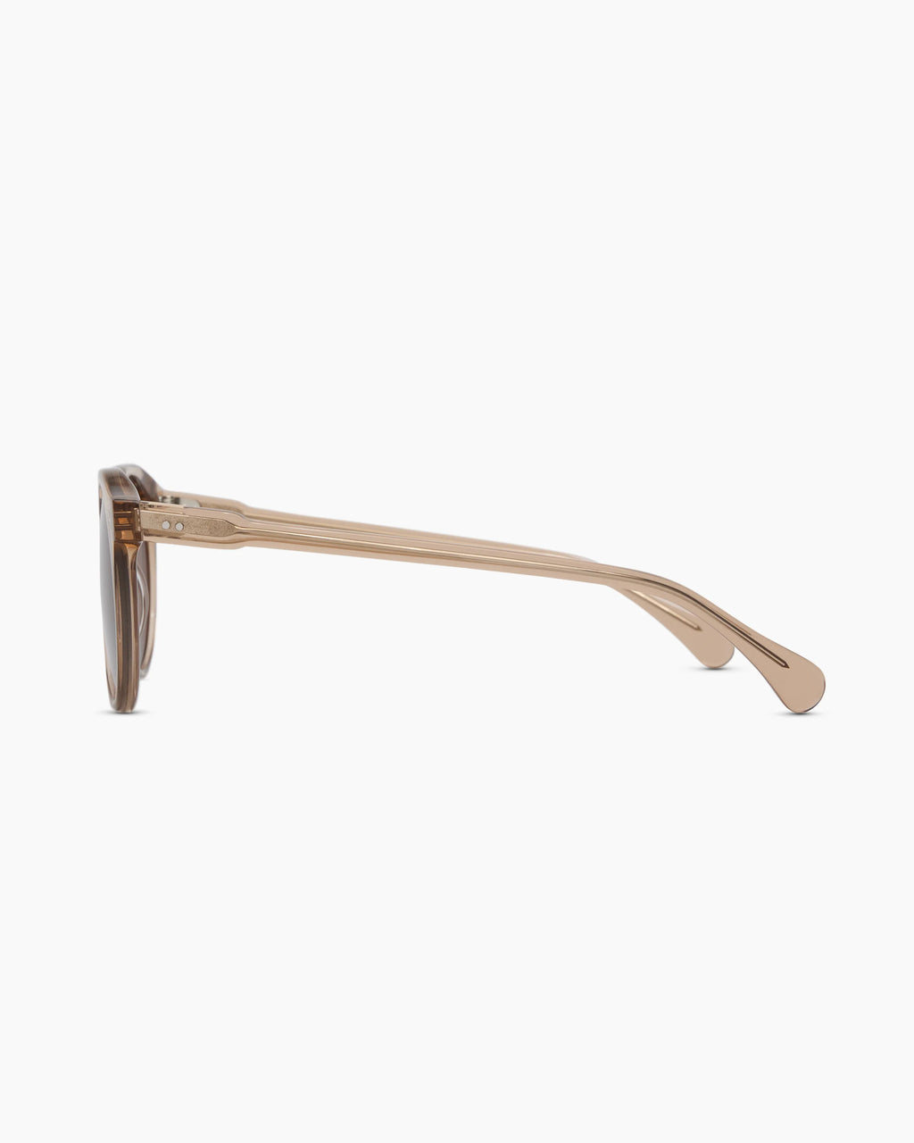 Tahiti Polarized Acetate Sunglasses - One Size / Clear Taupe with Brown lens