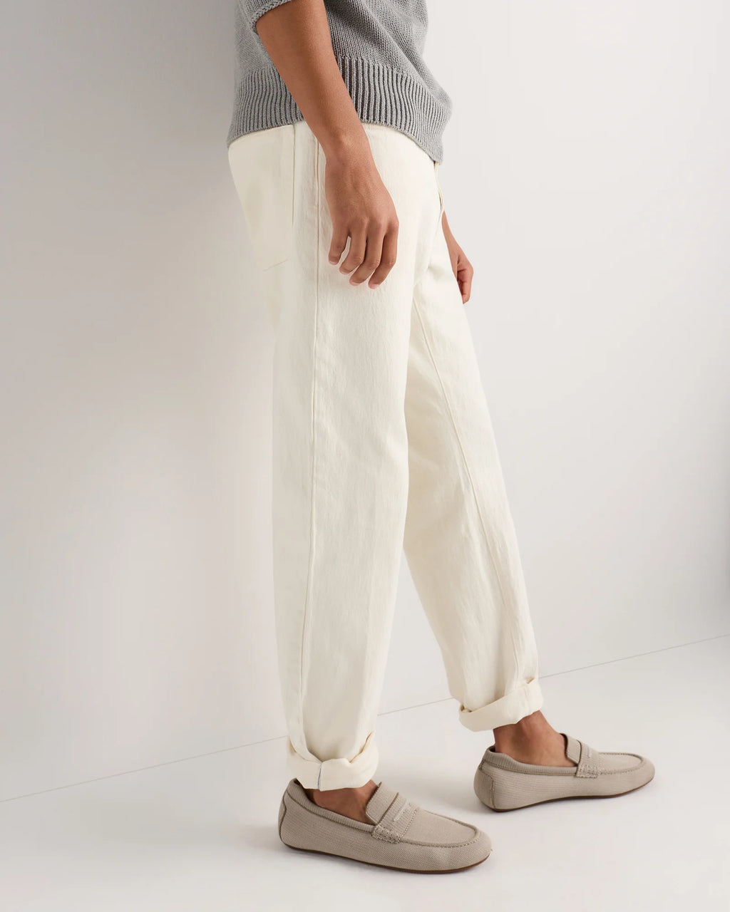 Recycled Knit Driving Loafer - 7 / Wheat