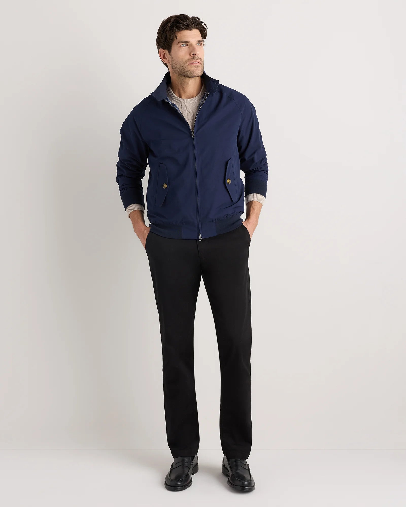 Heritage Water-Resistant Harrington Jacket - S / Deep Navy Secondary image