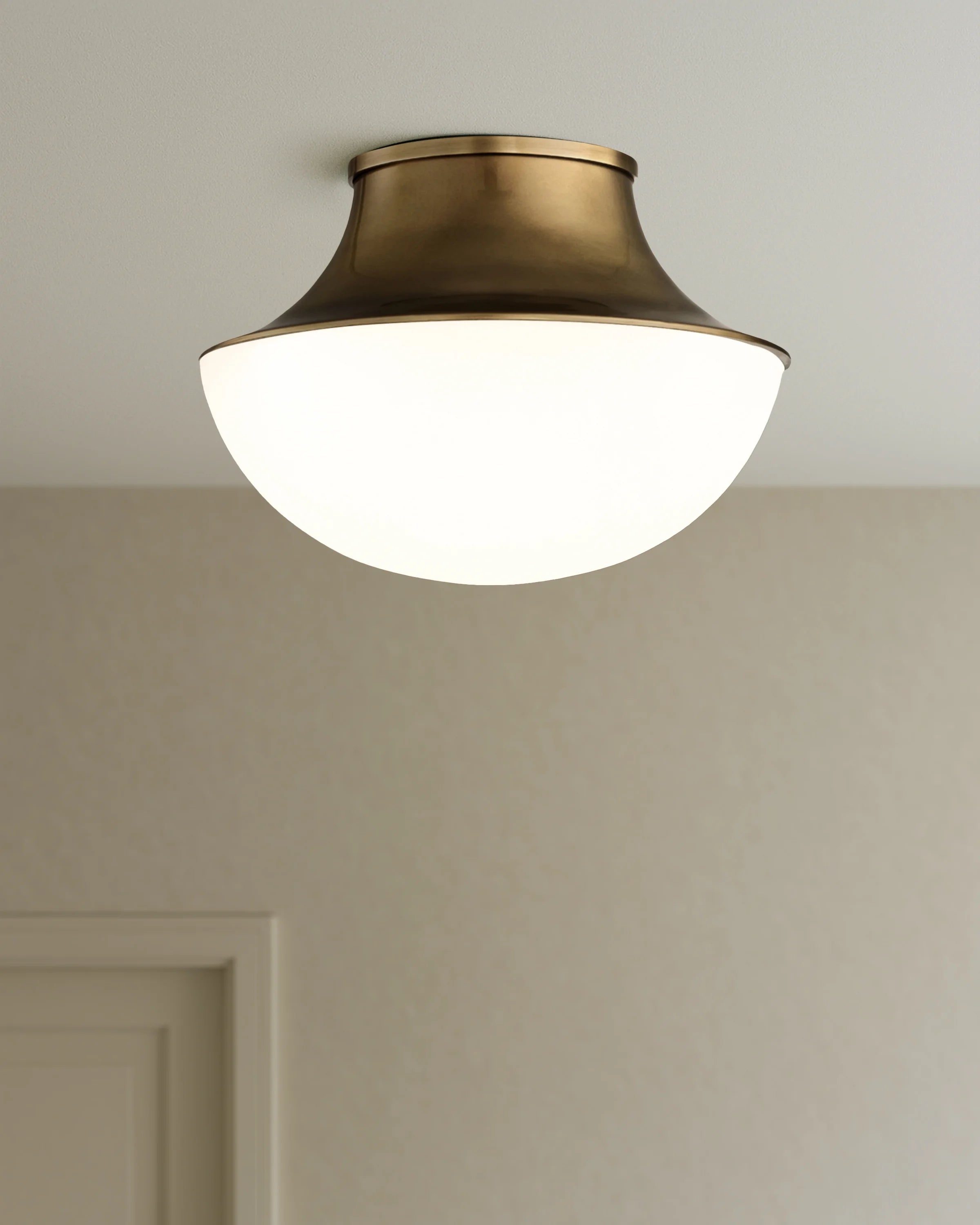 Drop Steel Flush Mount - One Size / Brass Secondary image