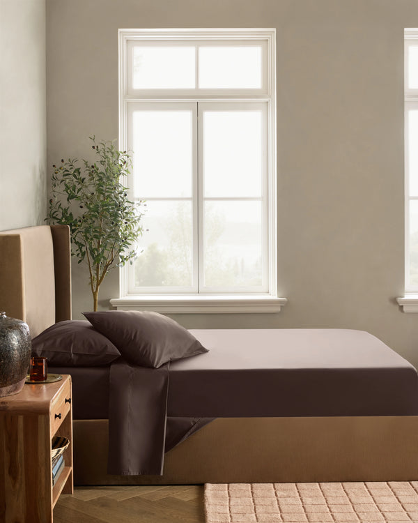 Organic Crisp Percale Pillowcase Set - Standard / White