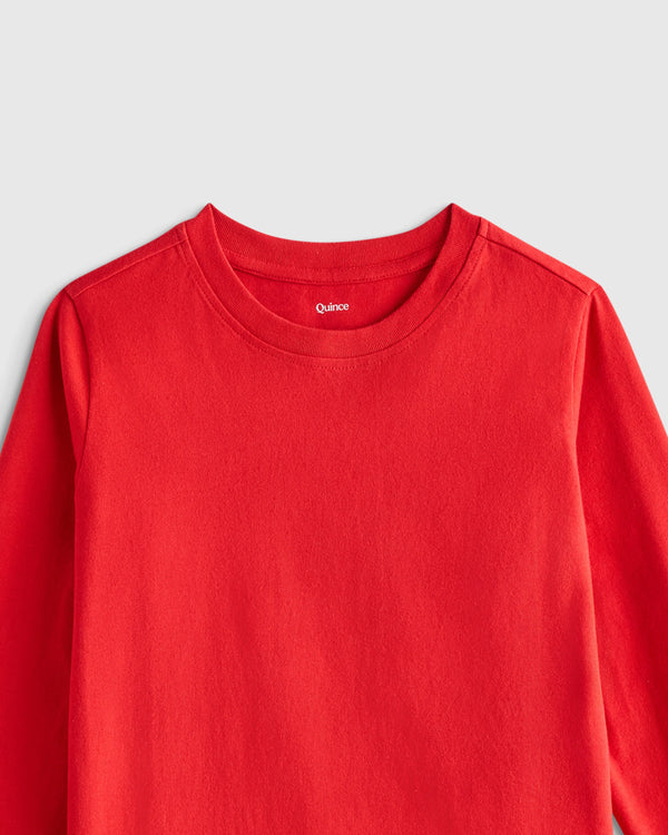 100% Organic Cotton Jersey Long Sleeve Tee - 6 / Dino Sketch