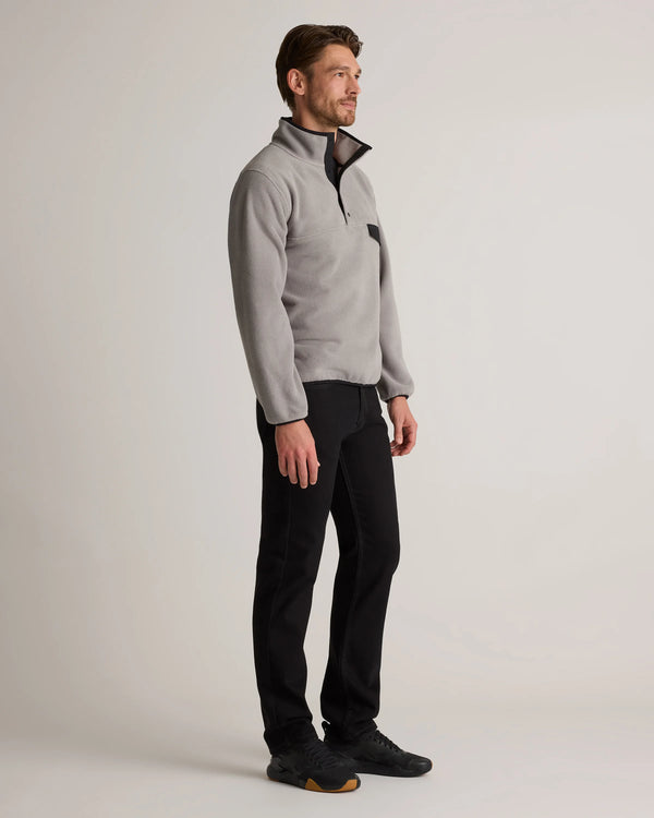 Polar Fleece Snap Pullover - S / Bold Black