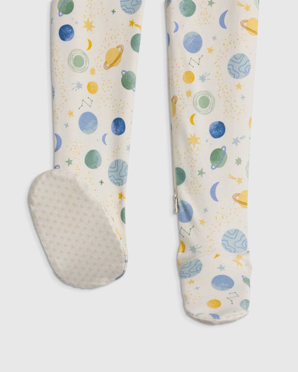 100% Organic Cotton Footie Pajama - 0-3M / Vehicles