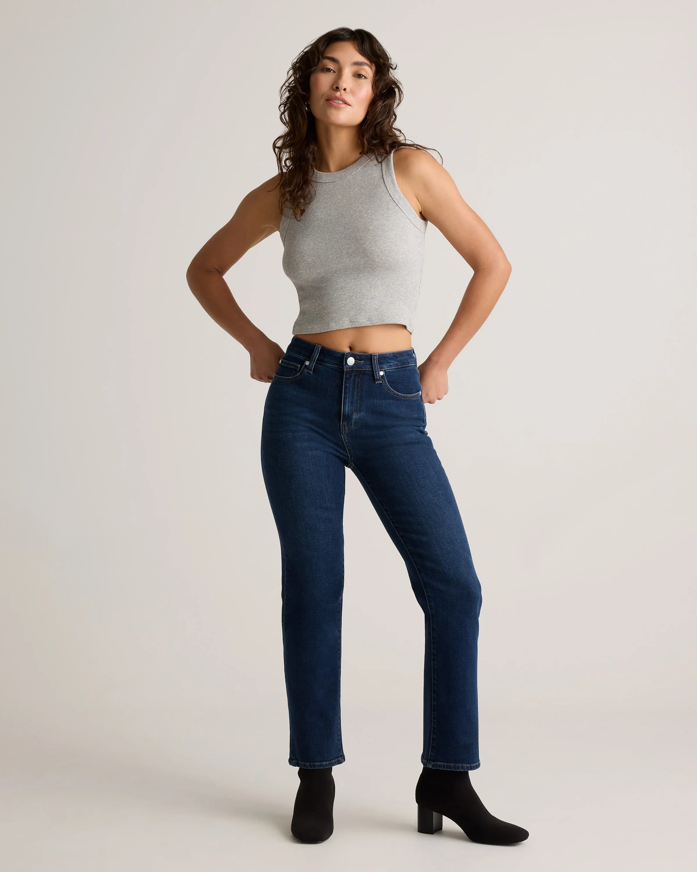 Bella Stretch Straight Jeans - 24 / Midnight Blue Secondary image