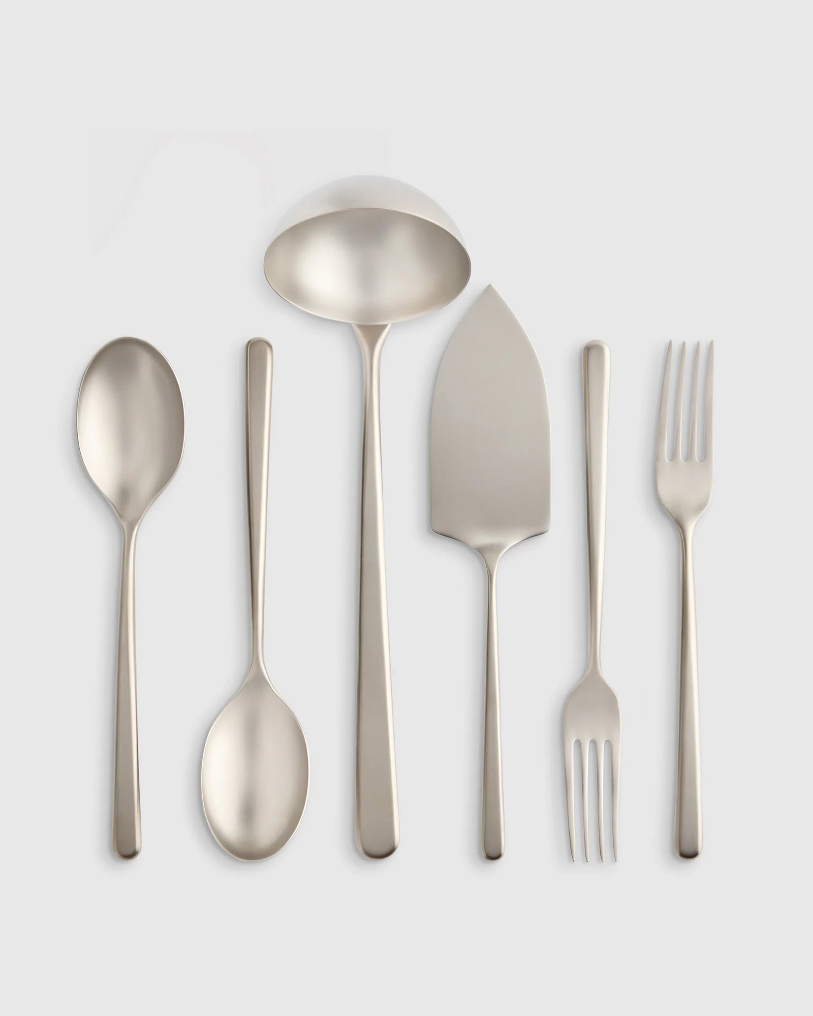 Gia Minimalist 6 Piece Serving Utensil Set - One Size / Polished Stainless Steel Secondary image