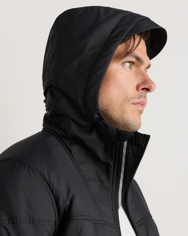 Weather Proof Fleece-Lined Hooded Jacket - S / Carbon Grey