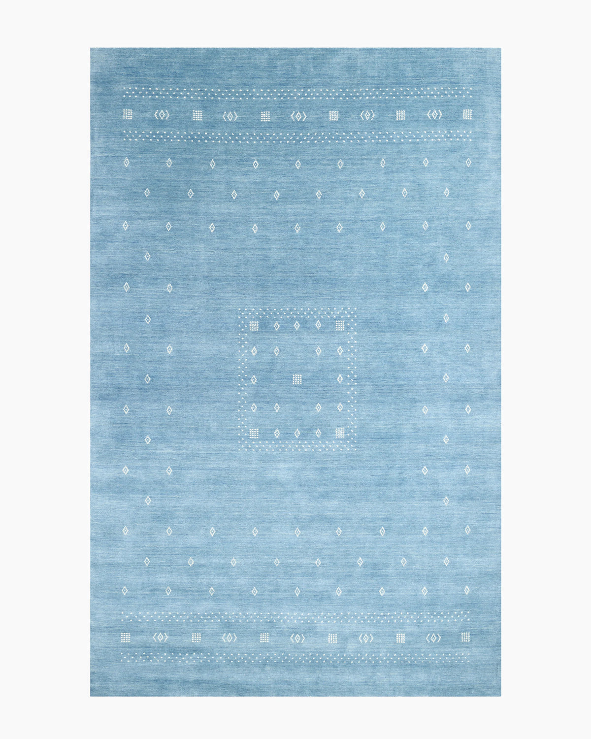 Dakota Kids Hand-Loomed Wool Rug - 4' x 6' / Baby Blue Main image