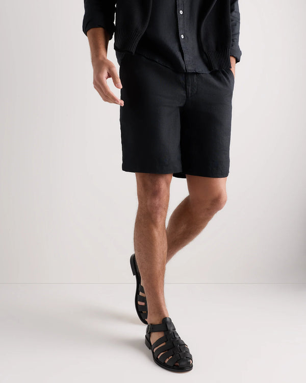 Calfskin Leather Fisherman Sandal - 7 / Black
