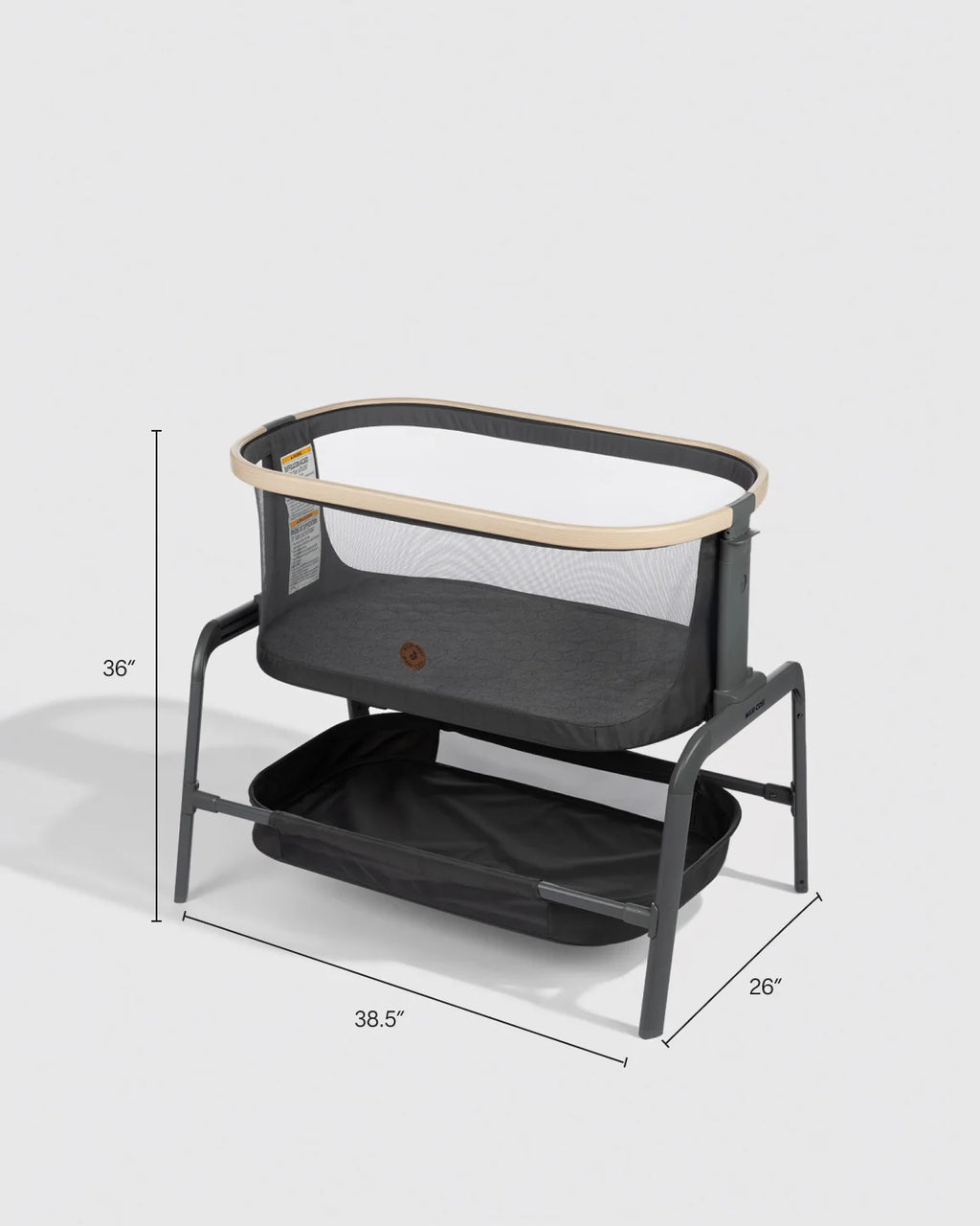 Iora Bedside Bassinet by Maxi-Cosi - One Size / Classic Oat