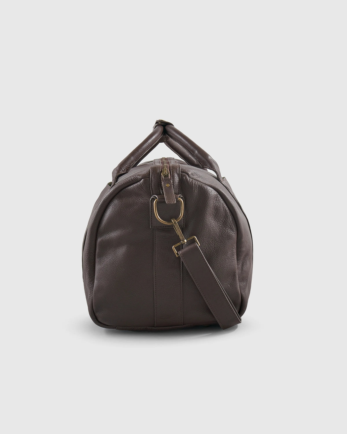 Nappa Leather Duffle Bag - One Size / Dark Brown