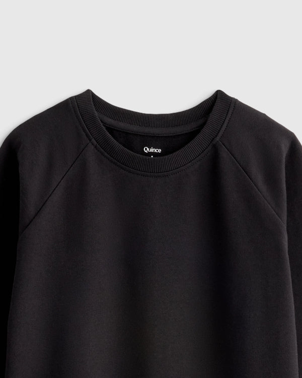 Organic Cotton French Terry Crew Neck Sweatshirt - 2T / Heart Graphic