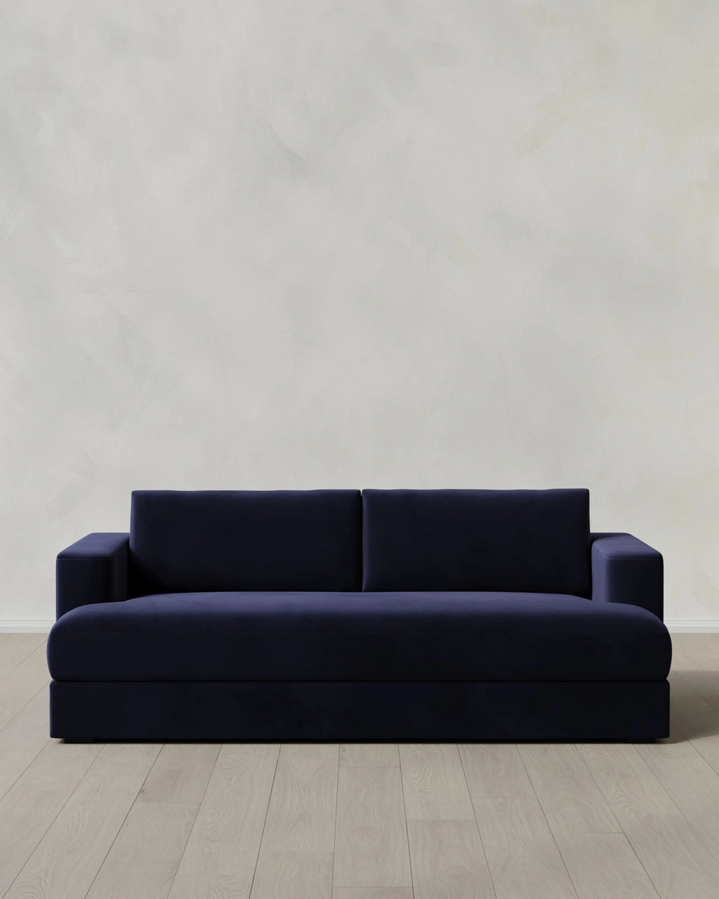 Sierra Curved Arm Sofa in Performance Velvet - 7ft / Sable