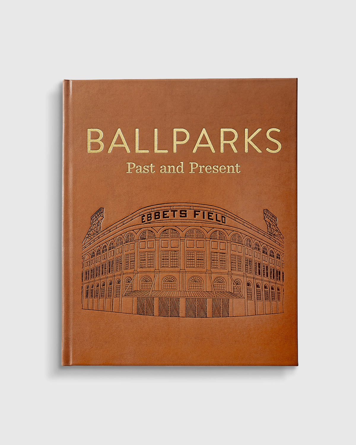 Ballparks Past and Present Leather Bound Book - One Size / No Color Main image