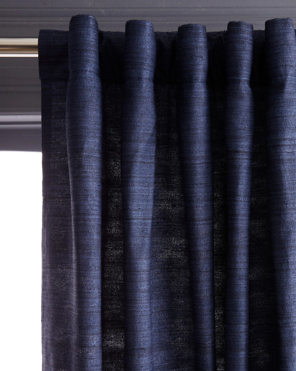 Raw Silk Curtain - Single Panel - 48x84 / Ivory