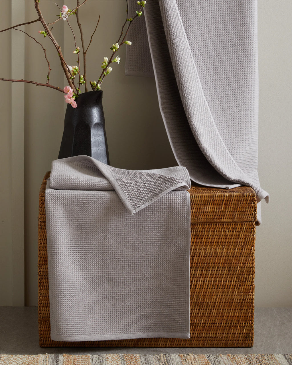 Turkish Waffle Terry Bath Sheet (Set of 2) - One Size / Ivory