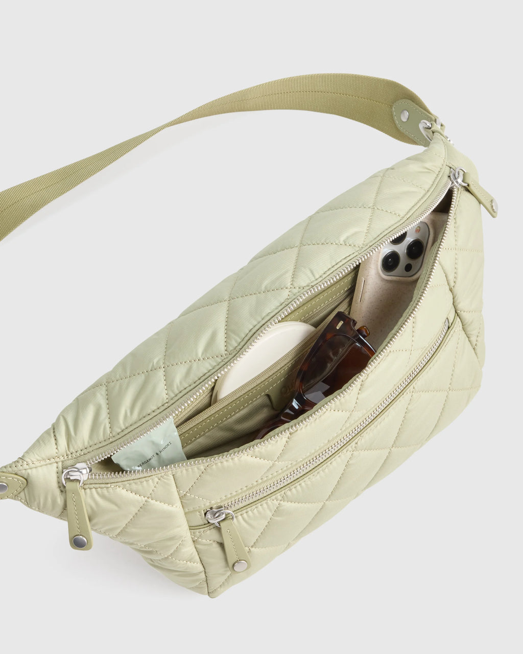 Transit Quilted Sling Bag - One Size / Black