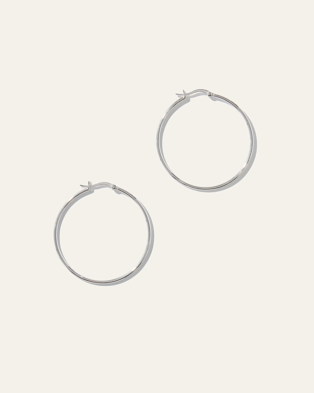 Silver Statement Hoops - One Size / Sterling Silver