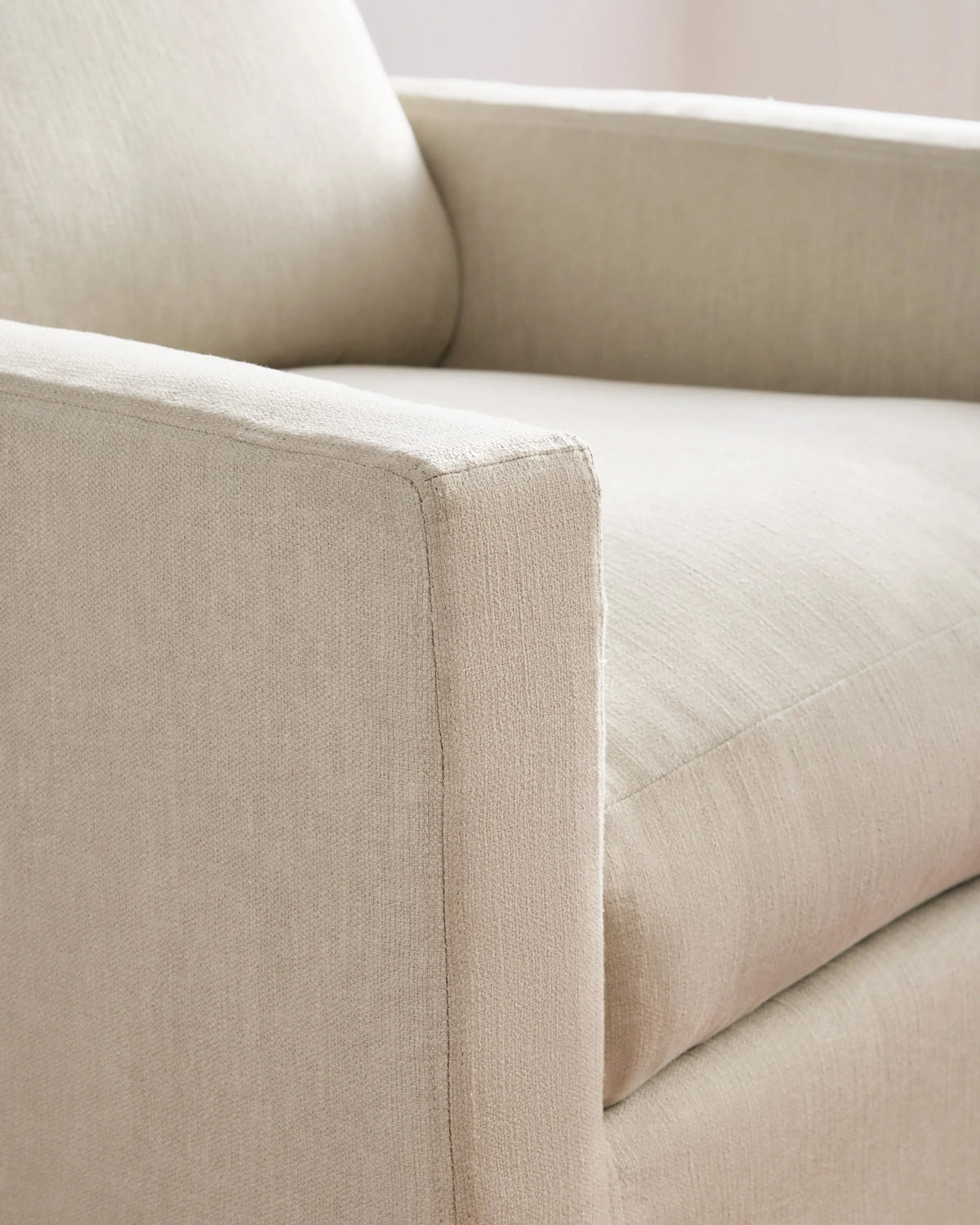 Ellery Slipcover Chair in Performance Linen - One Size / Sand