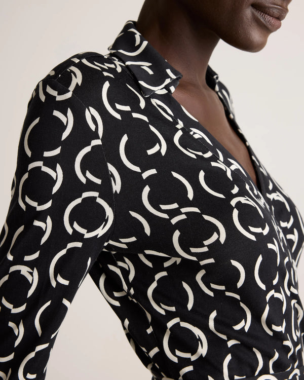 100% Silk Jersey Midi Wrap Dress - XS / Crimson Prism