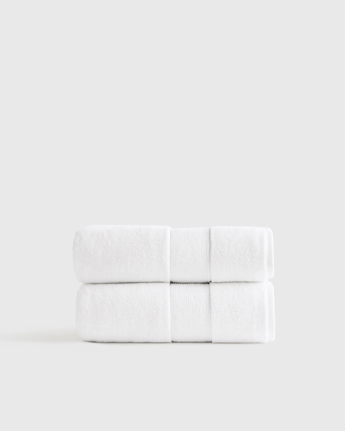 Classic Organic Turkish Cotton Bath Towel (Set of 2) - One Size / White