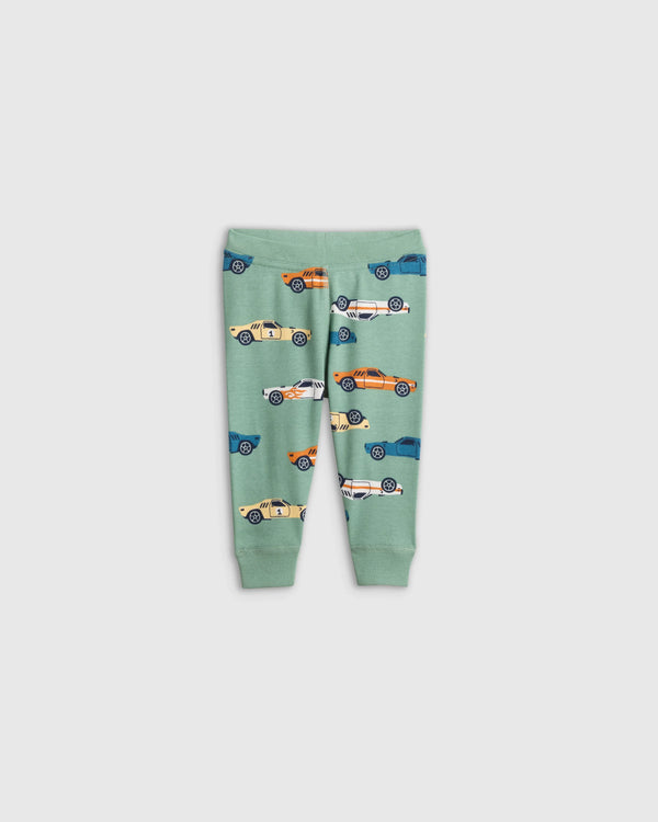 100% Organic Cotton Short Sleeve and Pant Pajama Set - 12-18M / Planets