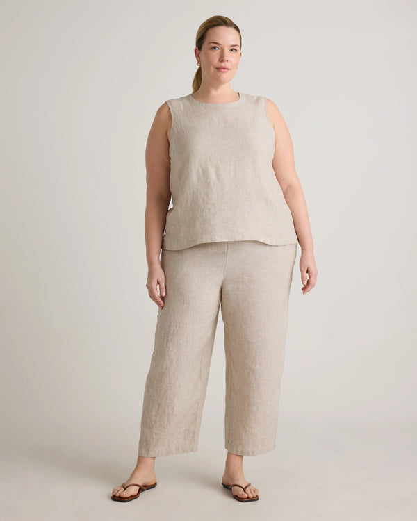 100% European Linen Pants - 1X / Bayberry Olive