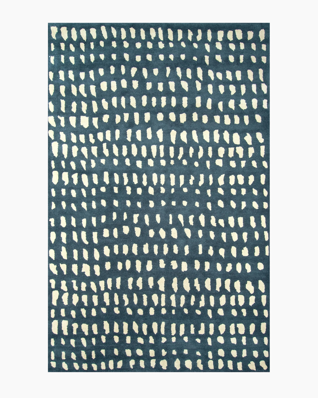 Painterly Dots Hand-Tufted Wool Rug - 3'6" x 5'6" / Navy