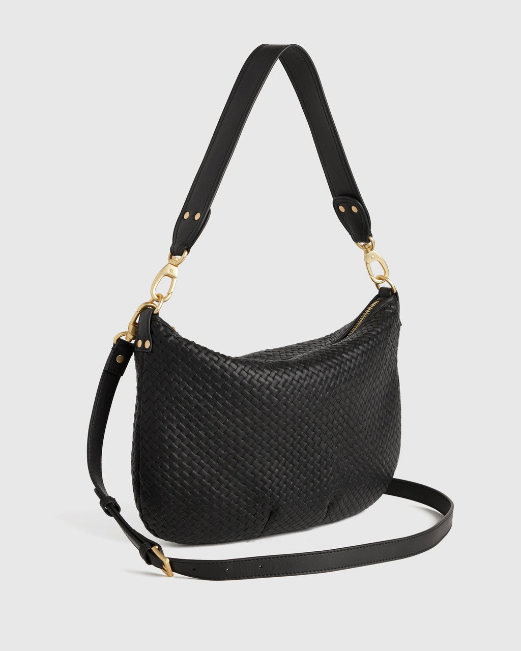 Sloane Handwoven Shoulder Bag - One Size / Cognac