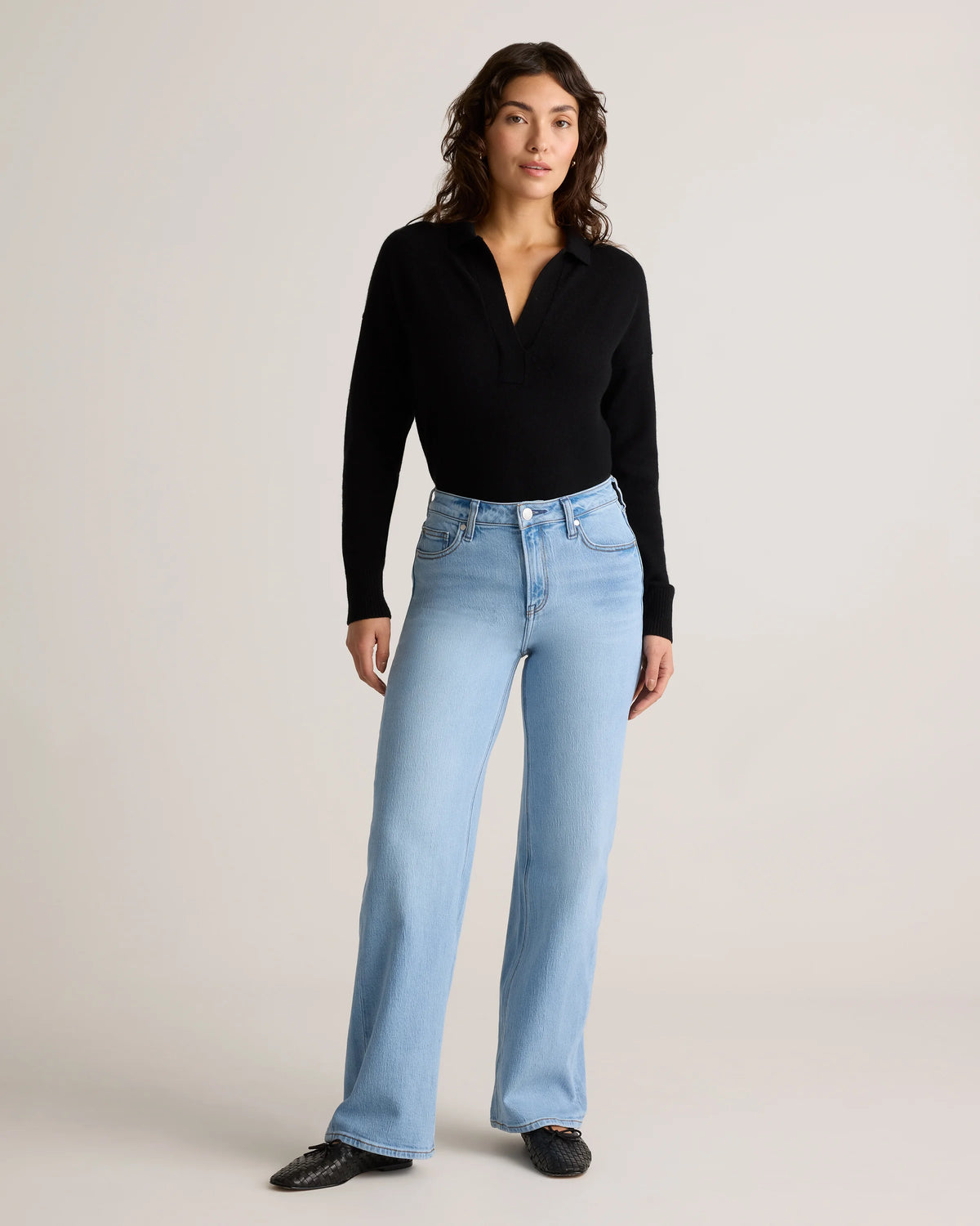 Bella Stretch Relaxed Straight Jeans - 24 / Atlantic Blue