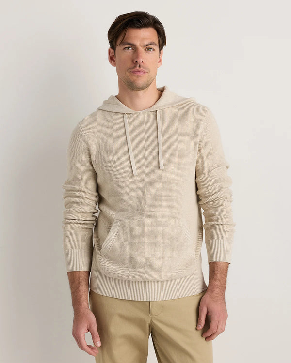 Organic Cotton Cashmere Waffle Hoodie - S / Bayberry Olive