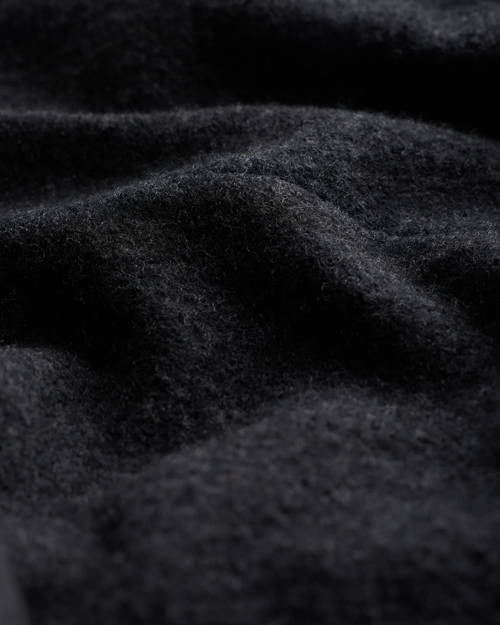 Boiled Wool Cashmere Blazer - S / Heather Charcoal