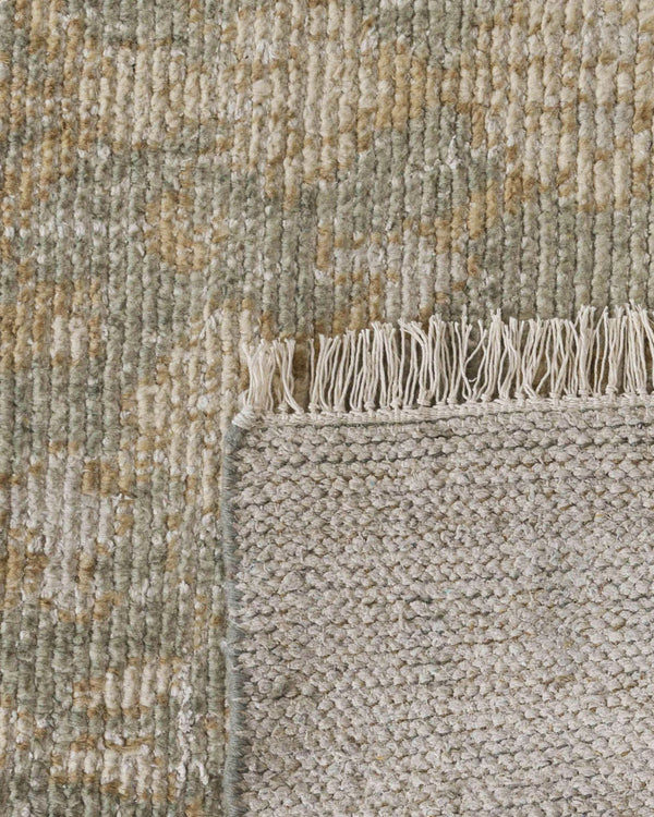 Lena Hand-Knotted Wool Rug - 5' x 8' / Green
