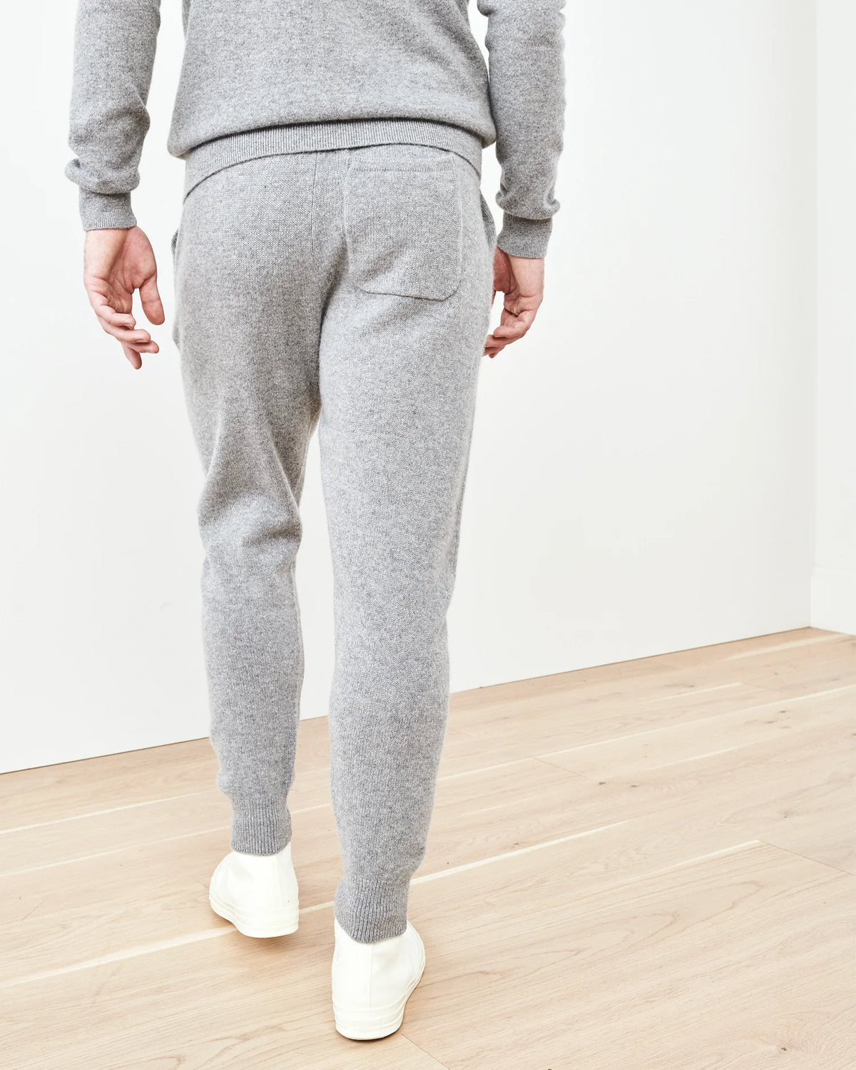 Mongolian Cashmere Jogger - S / Heather Truffle Brown