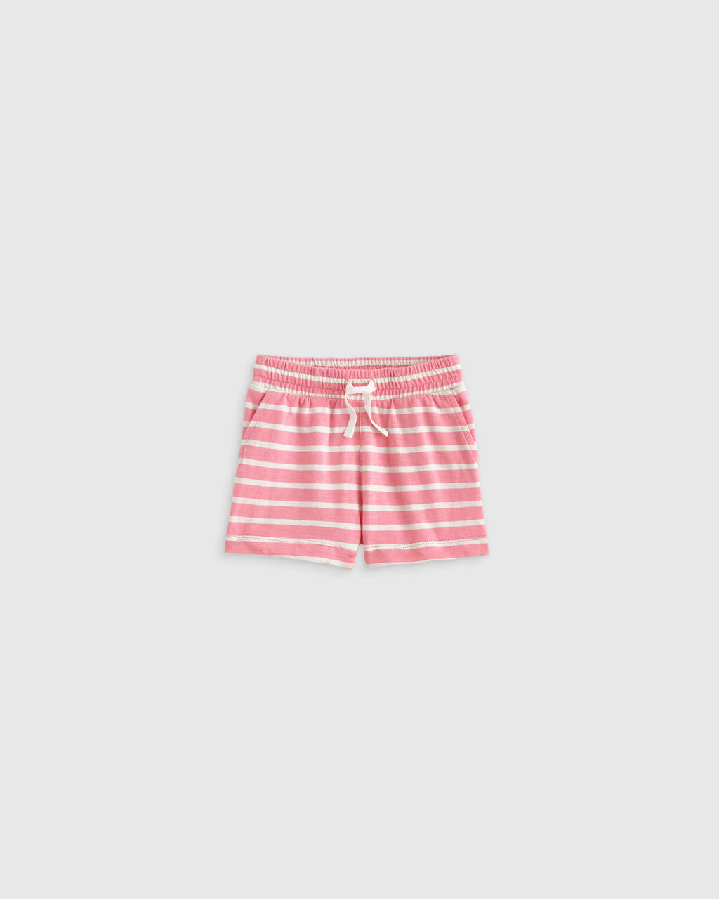 100% Organic Cotton Slub Field Short 4-Pack - 3-6M / Geo Daisy/Pink Stripe